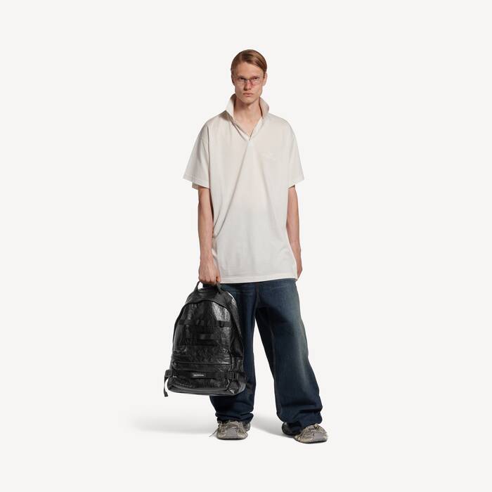 Mochila Army Mediana para Hombre en Negro - Hombre | Balenciaga Espa&ntilde;a ES - Image 3