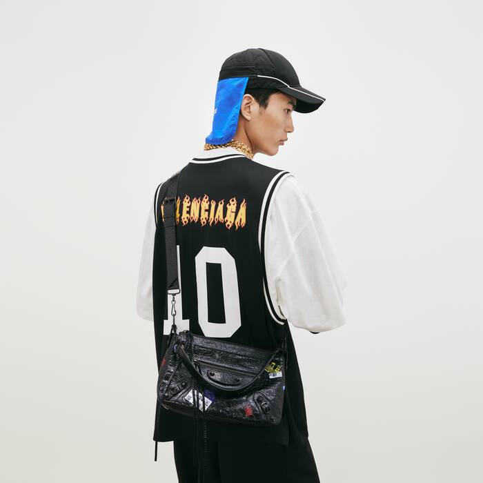 Men's Le City Moto Bag Small in Black - Men | Balenciaga United States EN - Image 2