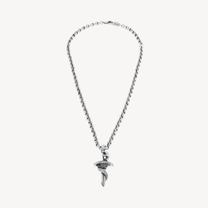 Goth Snake项链  in 古银 | Balenciaga 津巴布韦 ZH - Image 1