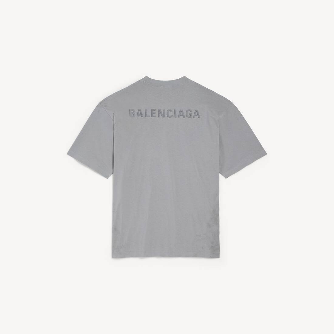 Uomo's T-shirt Balenciaga Back Vestibilit&agrave; Media in Grigio Balenciaga | Balenciaga Italia IT - Image 2