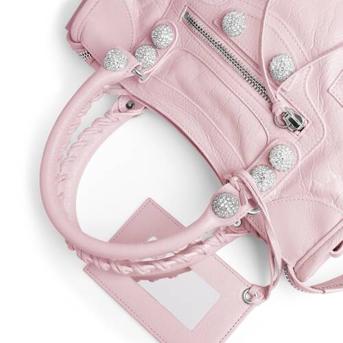 le city bag small giant studs with rhinestones