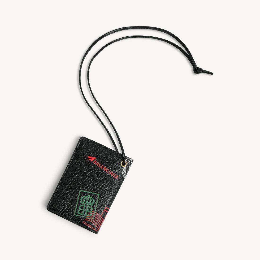 ブラック/マルチカラー の メンズ Passport カードホルダー チャーム | Balenciaga 日本 JA - Image 2