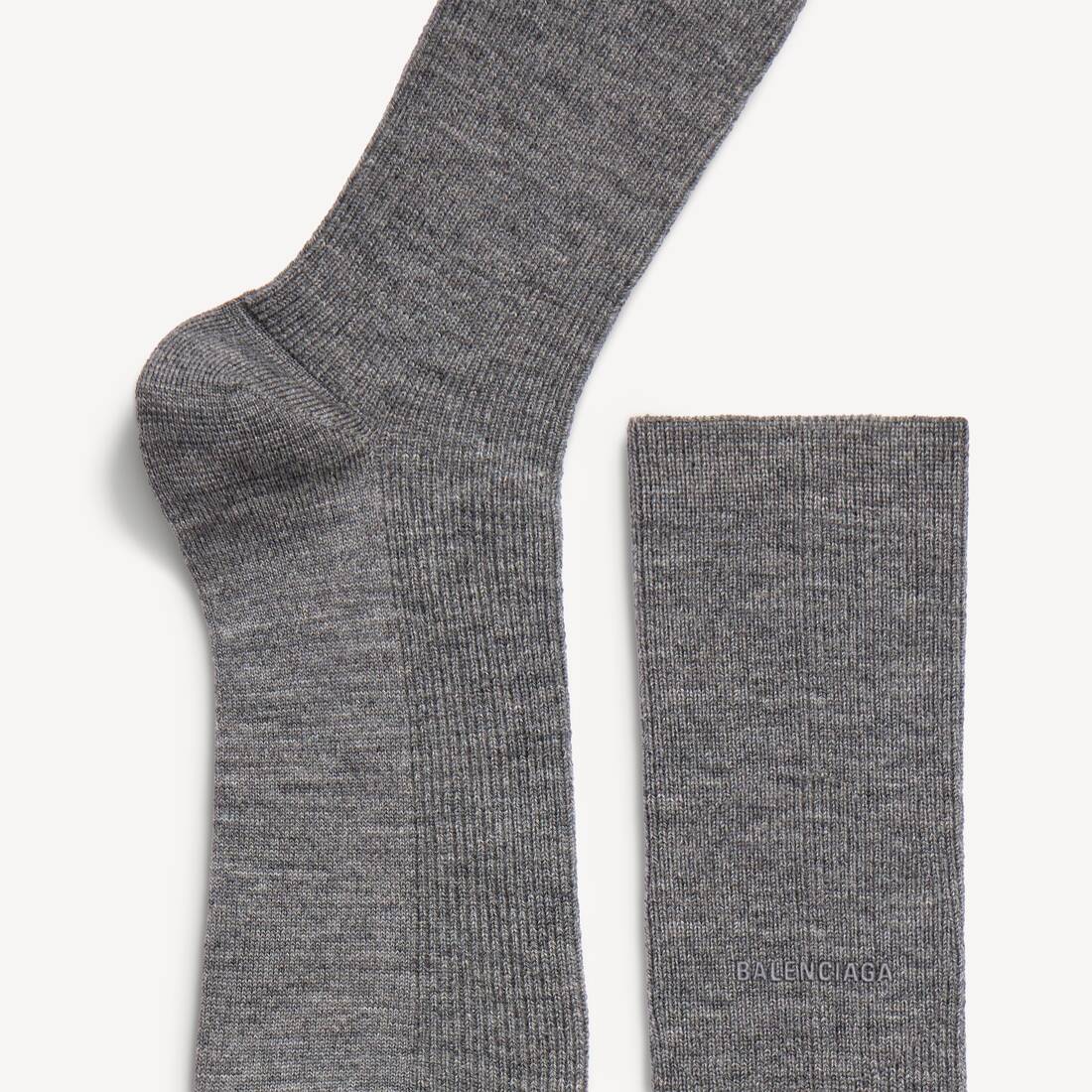 Women's Socks in Grey Melange | Balenciaga Australia EN - Image 3