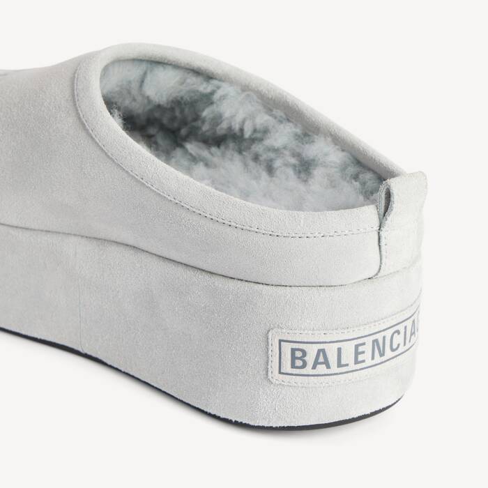 Women's Alaska Soft Platform Mule in Ciel - Women | Balenciaga United States EN - Image 2