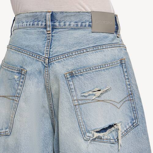 denim stay press shorts