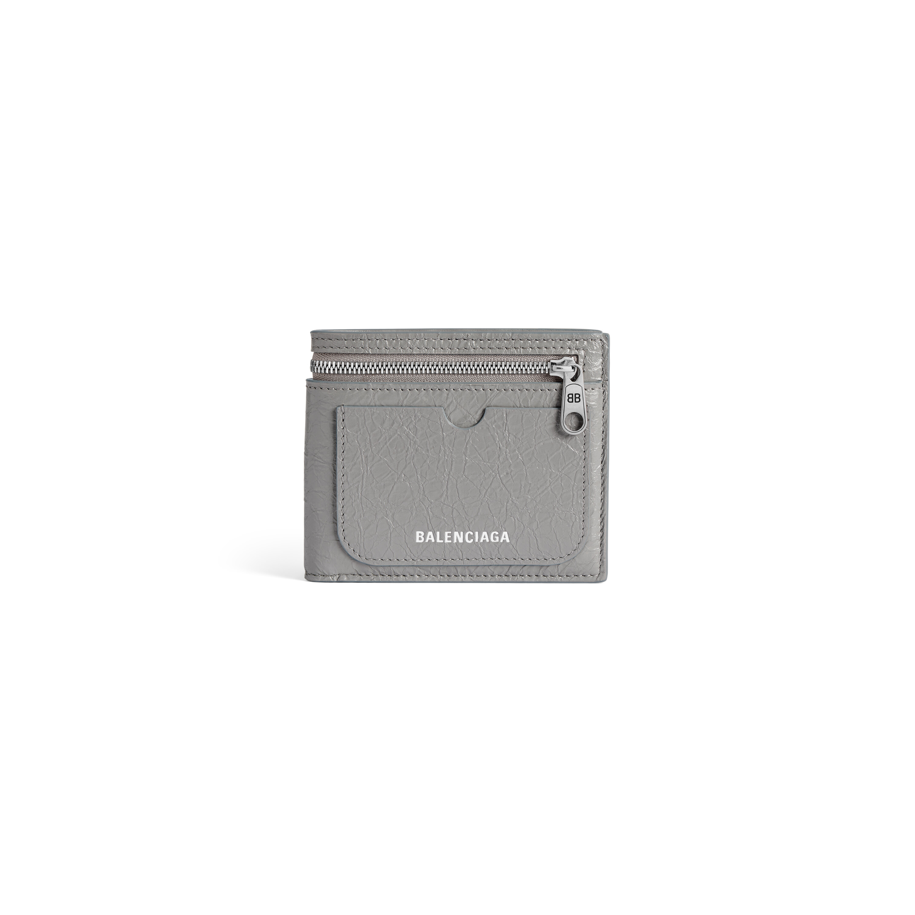 Men's Superbusy Square Folded Wallet in Balenciaga Grey