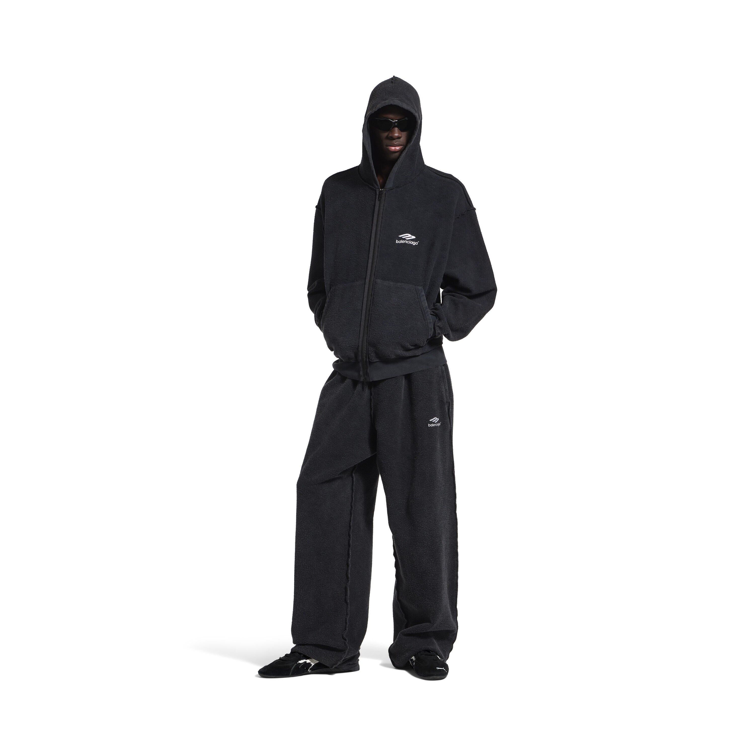 Balenciaga ブラック ウォームアップウェア Balenciaga Activewear Windbreaker Jacket | Saks Fifth Avenue