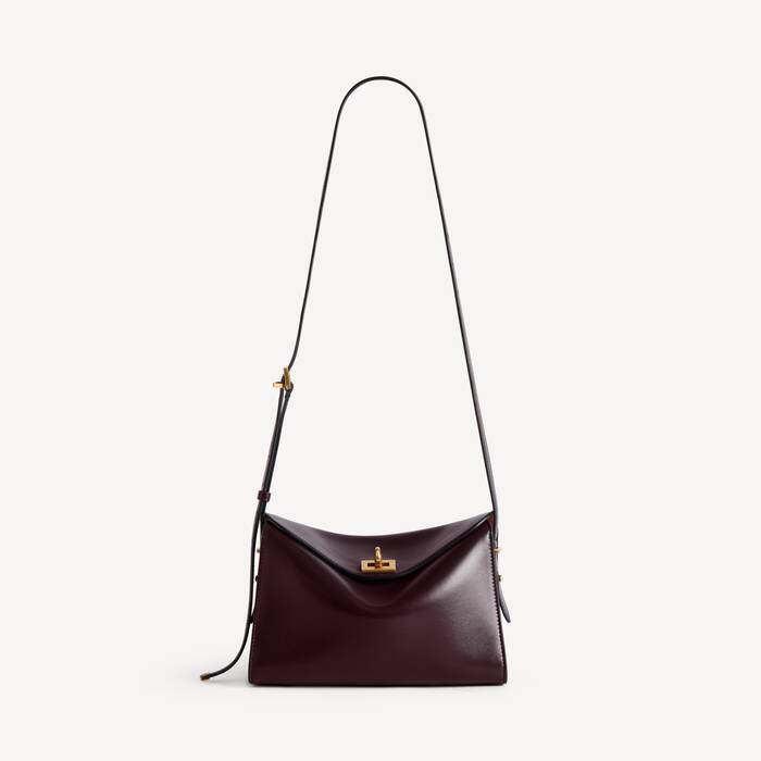 Women's Le 7 Shoulder Nano Bag in Raisin - Women | Balenciaga Netherlands EN - Image 1