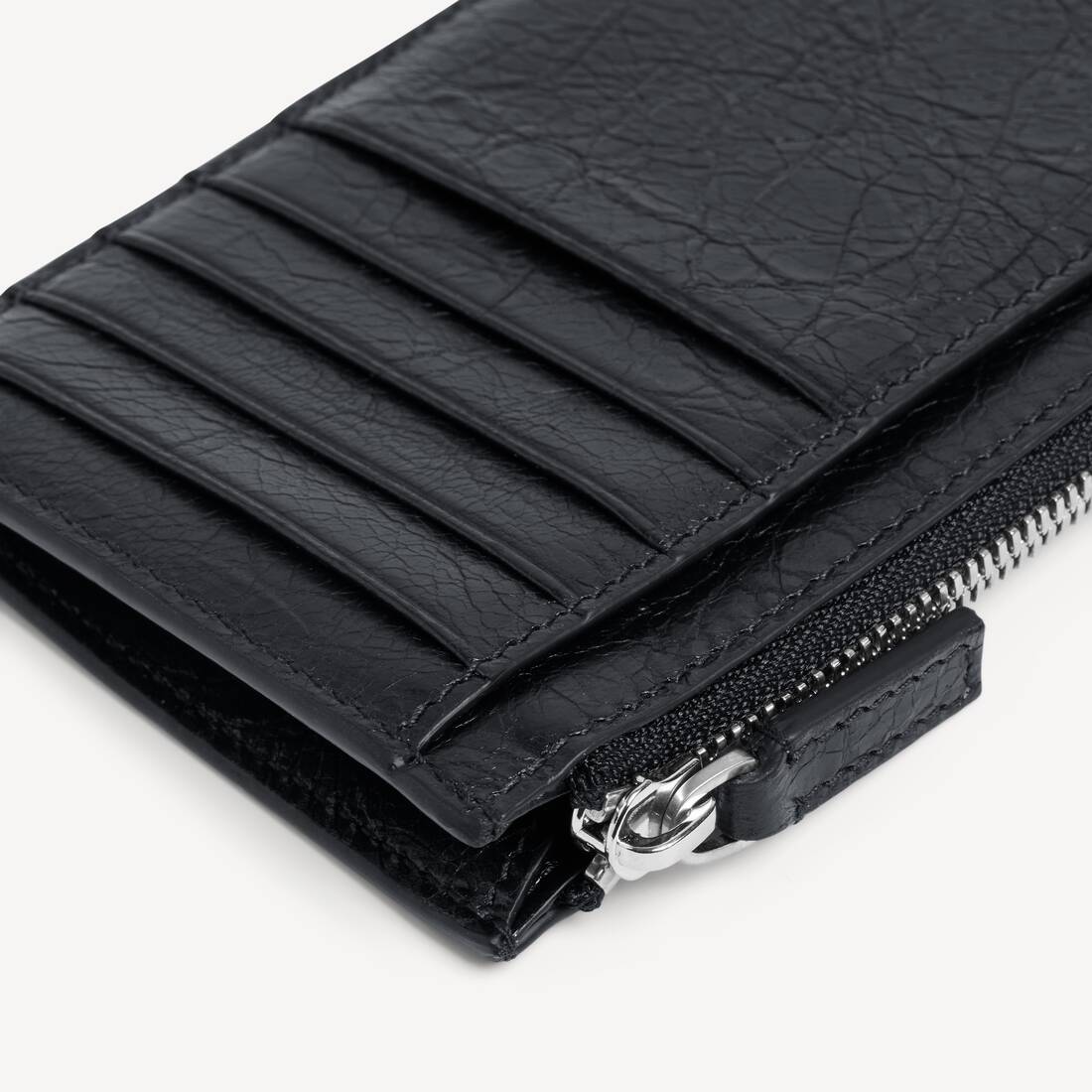 Men's Cash Large Long Coin And Card Holder in Black/green | Balenciaga Japan EN - Image 4