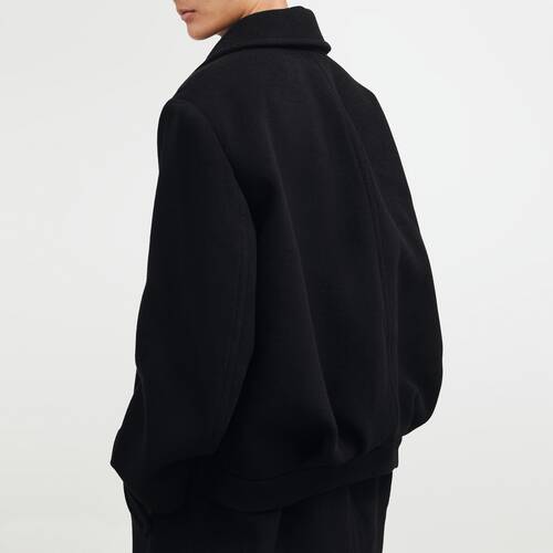 long double-faced cocoon coat