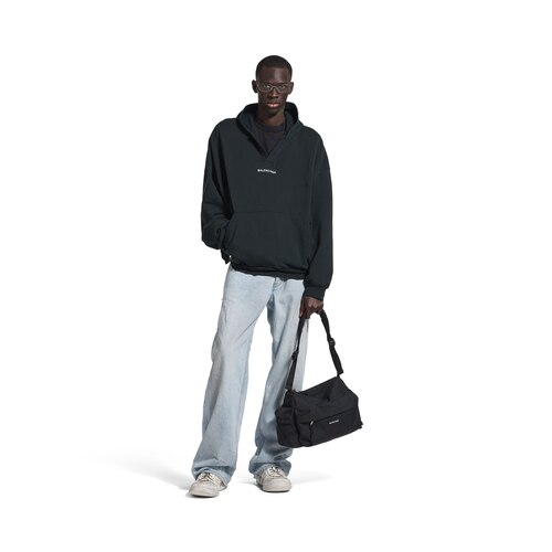 balenciaga back polo hoodie