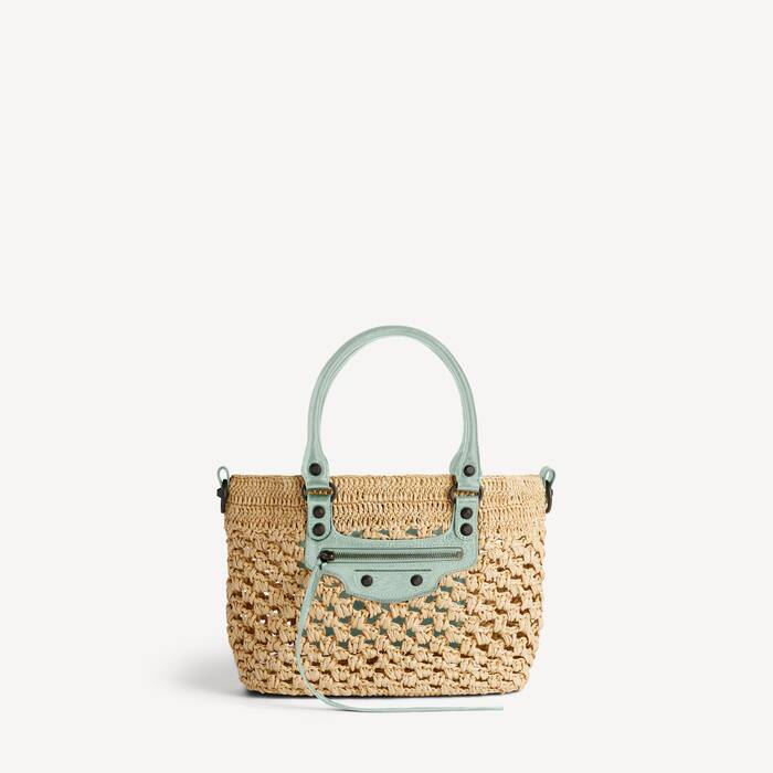 Women's Le City Basket Small in Beige/mineral Green - Women | Balenciaga Japan EN - Image 1