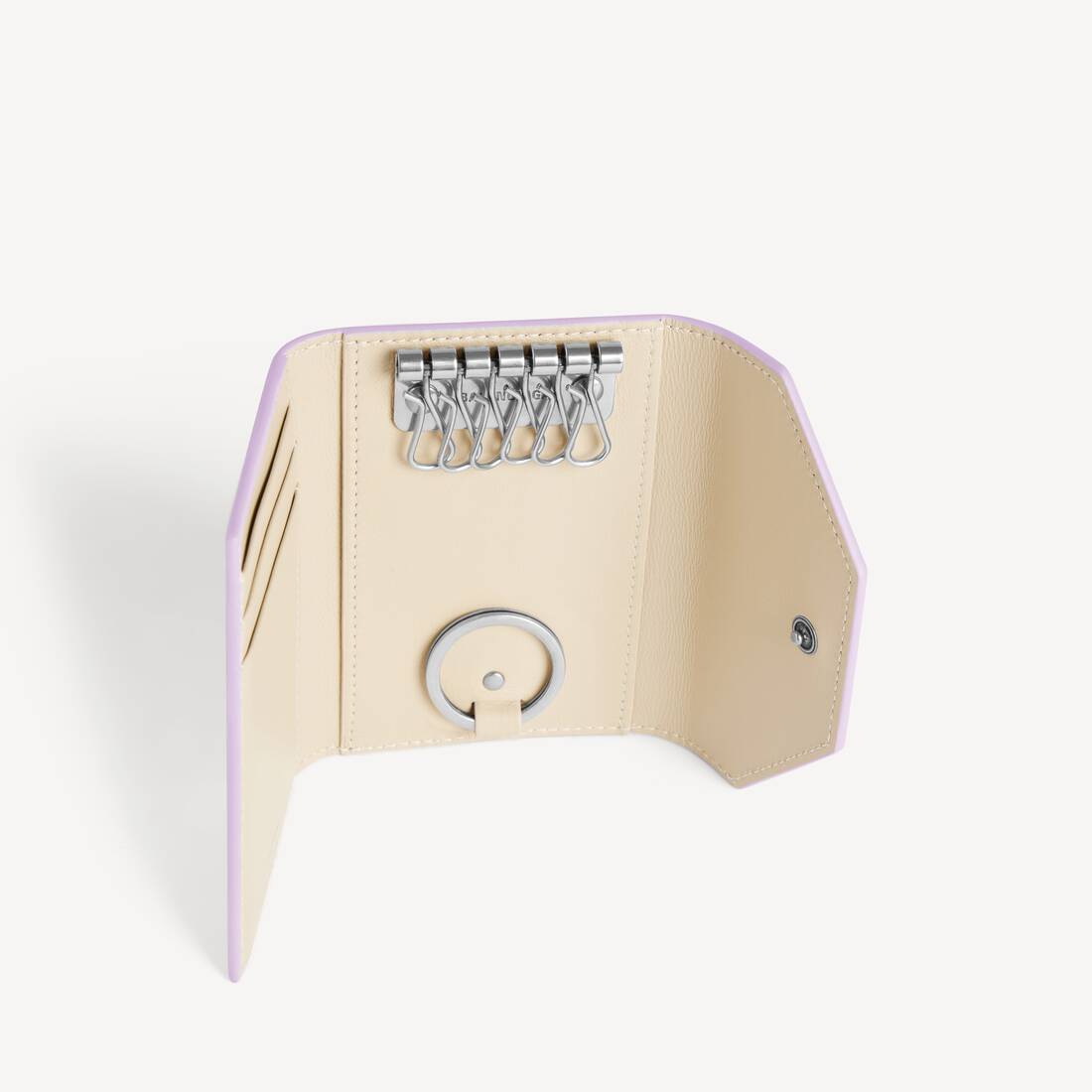 Women's Envelope Key Case With Split Ring in Parma/beige | Balenciaga Japan EN - Image 3