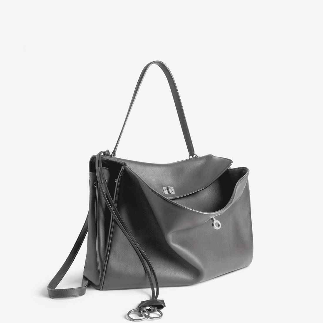 Rodeo Handbag Large in Grey | Balenciaga Italy EN - Image 2