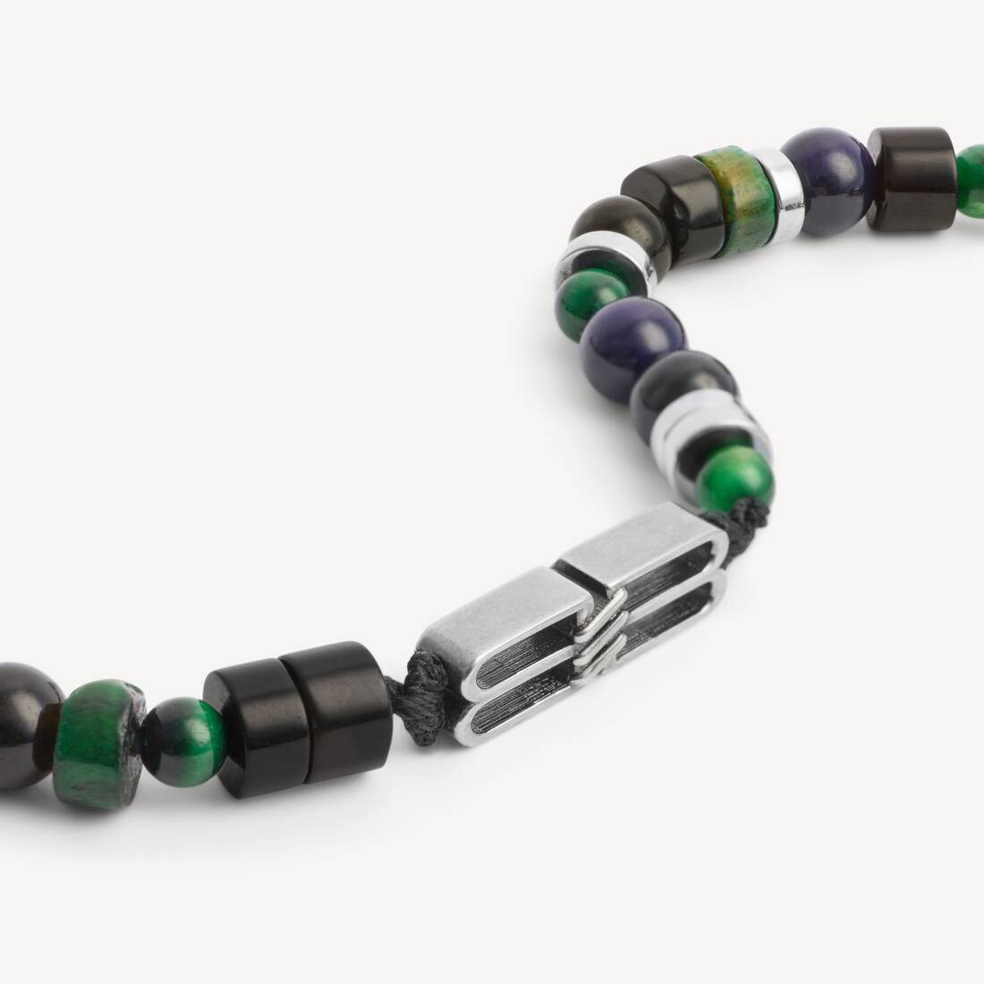 Men's Bb Icon Beads Necklace in Emerald | Balenciaga Canada EN - Image 3