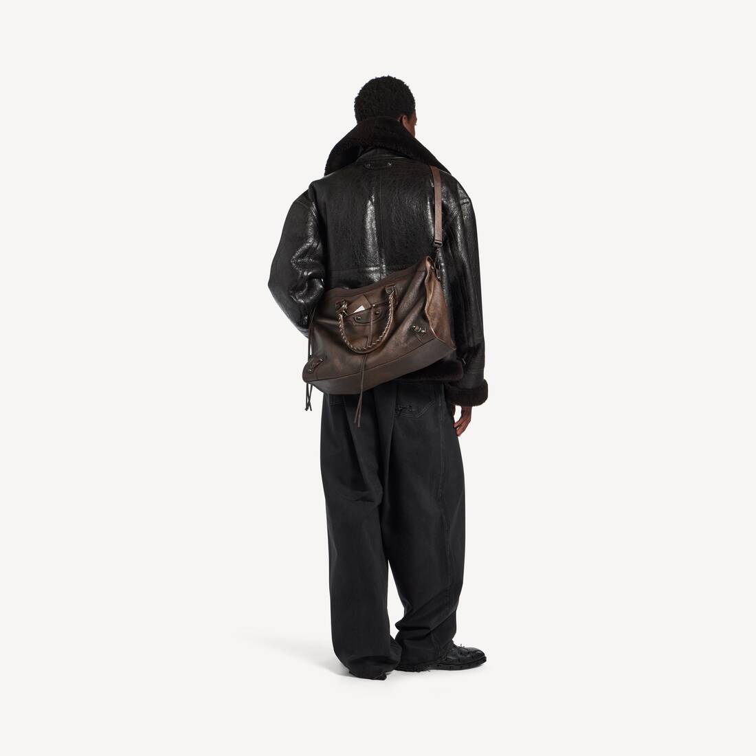 Men's Le City Bag Large in Brown/caramel | Balenciaga Kuwait EN - Image 9