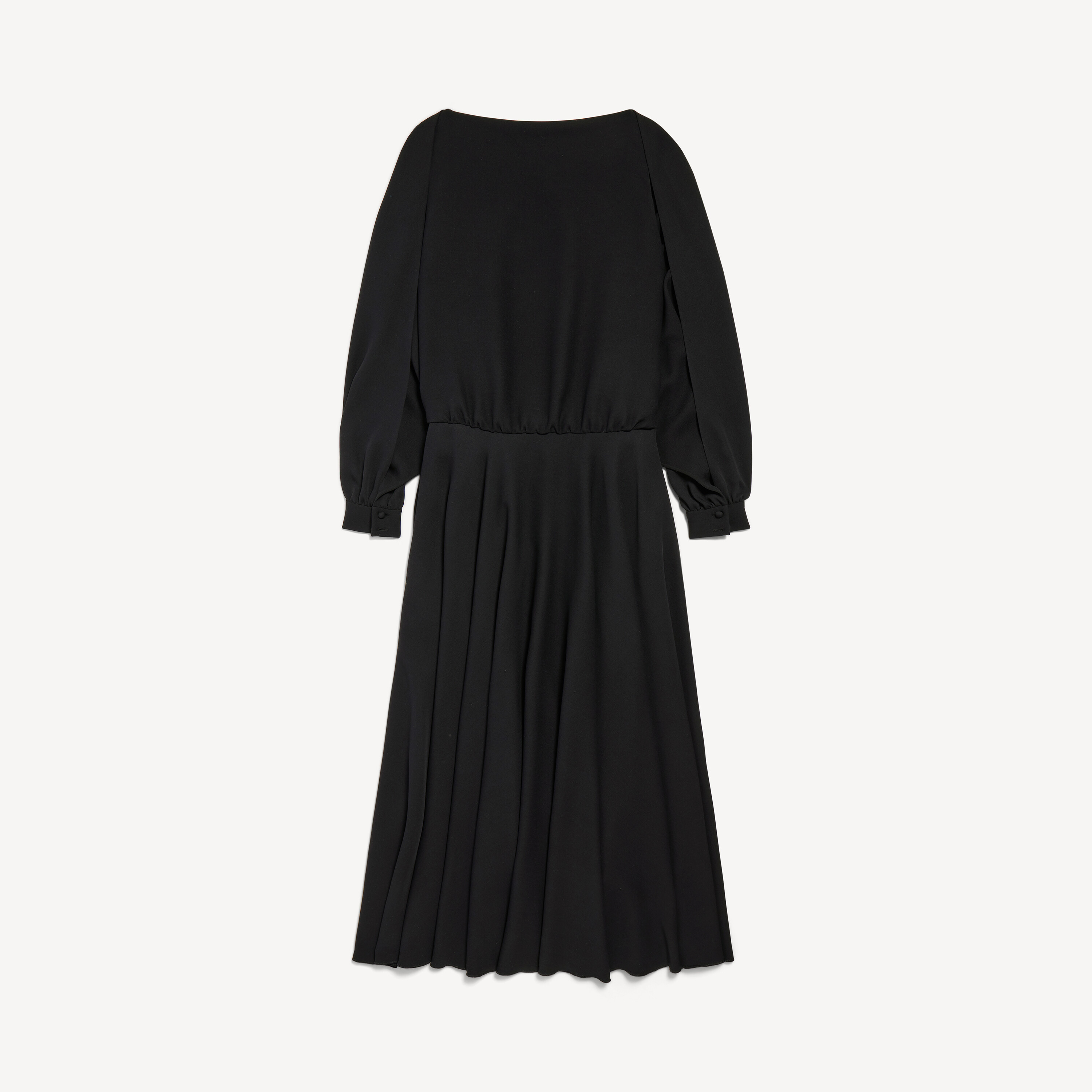 Women's Long Sleeve Balloon Dress in Black | Balenciaga ZW