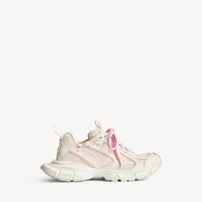 Women's 3xl Tulle Trainers in White/pink - Women | Balenciaga United Kingdom EN - Image 1