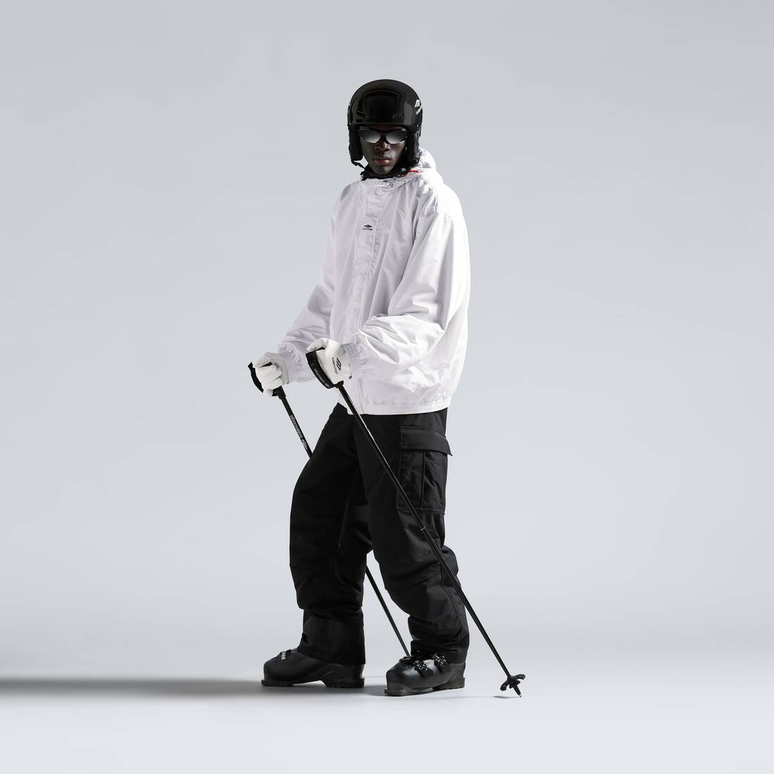 Men's 3b Sports Icon Ski Parka in White | Balenciaga Australia EN - Image 3
