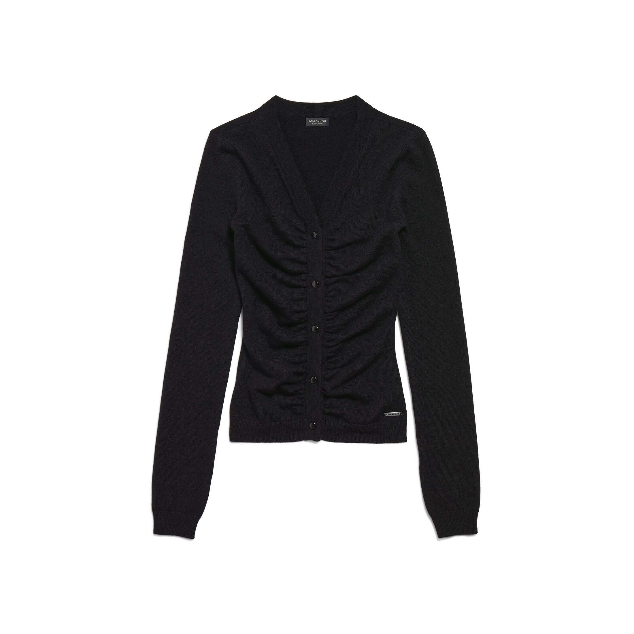 ruching cardigan