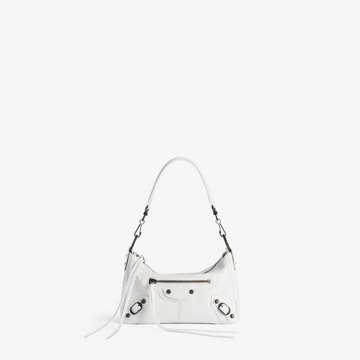 Women's Le City Moto Mini in Optic White - Women | Balenciaga Belgium EN - Image 1
