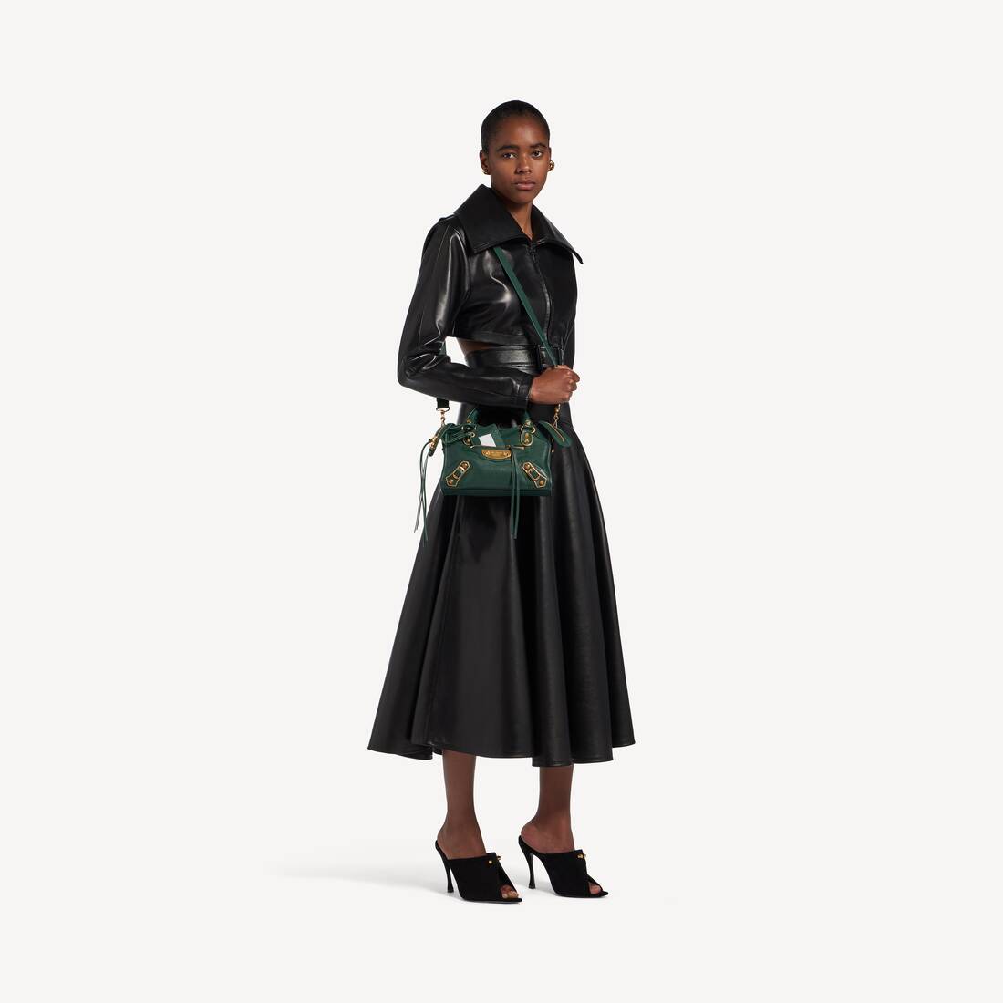 Bolso Le City Uptown Mini para Mujer en Verde Botella | Balenciaga Espa&ntilde;a ES - Image 9