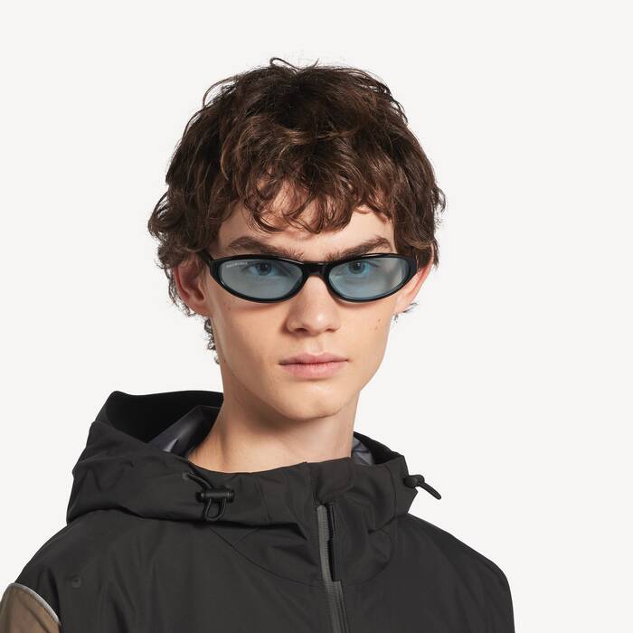 Neo Runde Sonnenbrille in Schwarz | Balenciaga Deutschland DE - Image 2