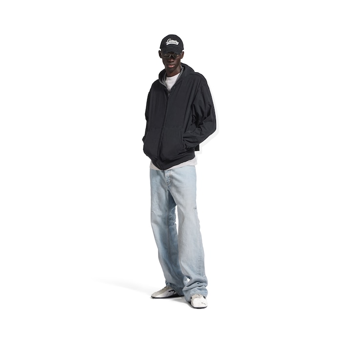 balenciaga back リバーシブル ジップアップ hoodie