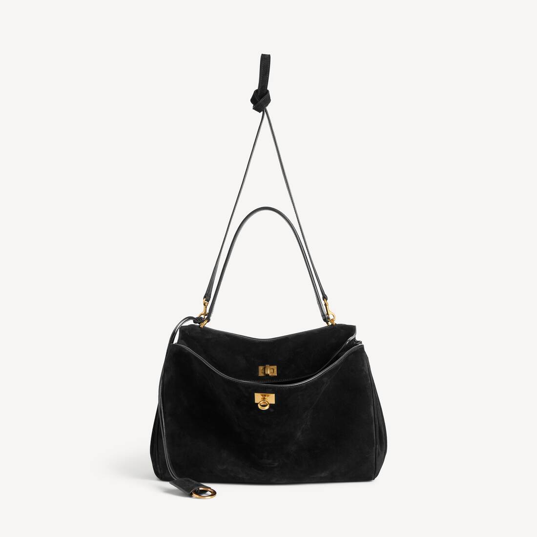 Sac &Agrave; Main Rodeo Moyen pour Femme en Noir | Balenciaga Belgique FR - Image 4