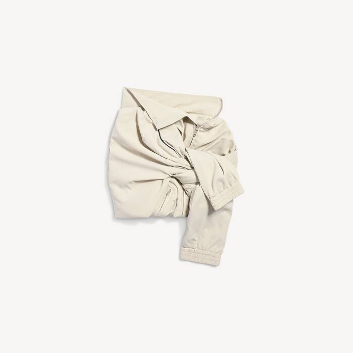 Women's Knotted Tracksuit Skirt in Cream - Women | Balenciaga United States EN - Image 2