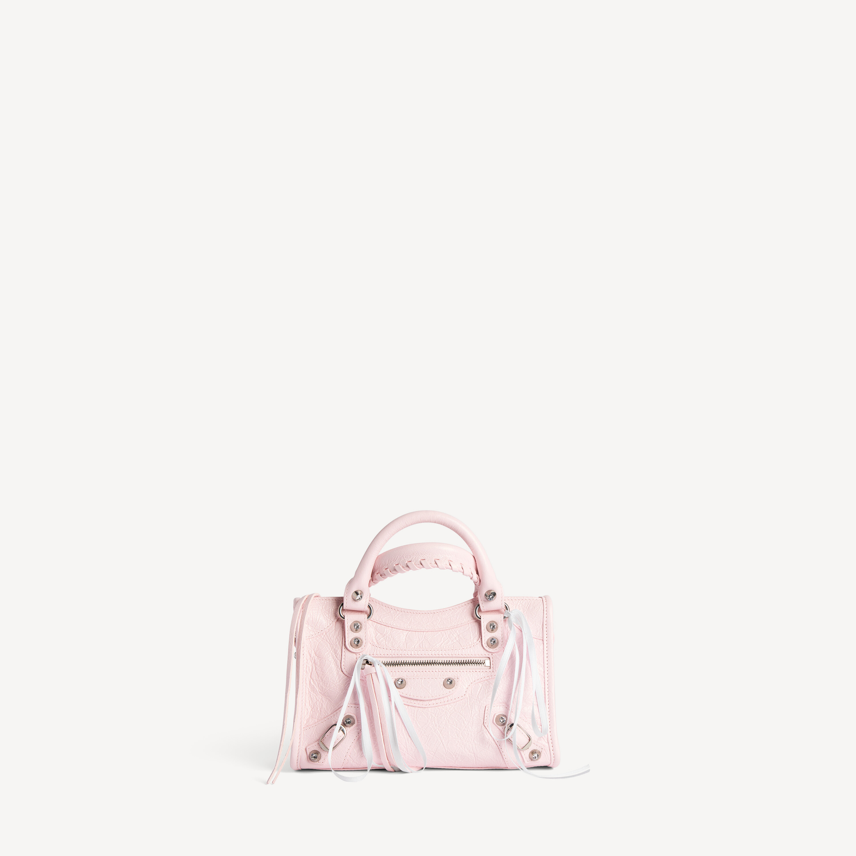Women's Le City Bag Mini in Petal Pink/white Snow | Balenciaga US