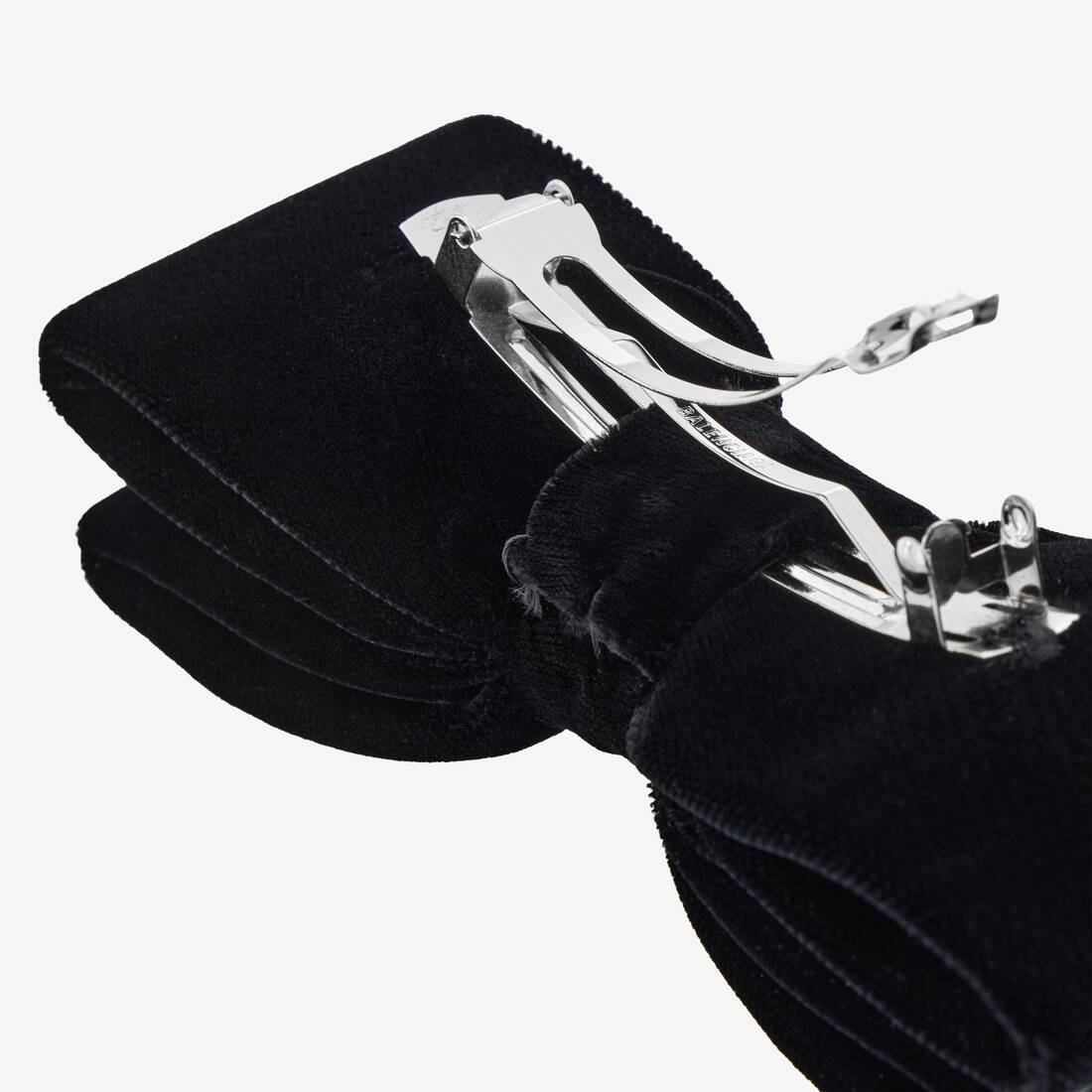 여성 홀리 헤어 보우 블랙/샤이니 실버 | 발렌시아가 대한민국 KO - Image 3