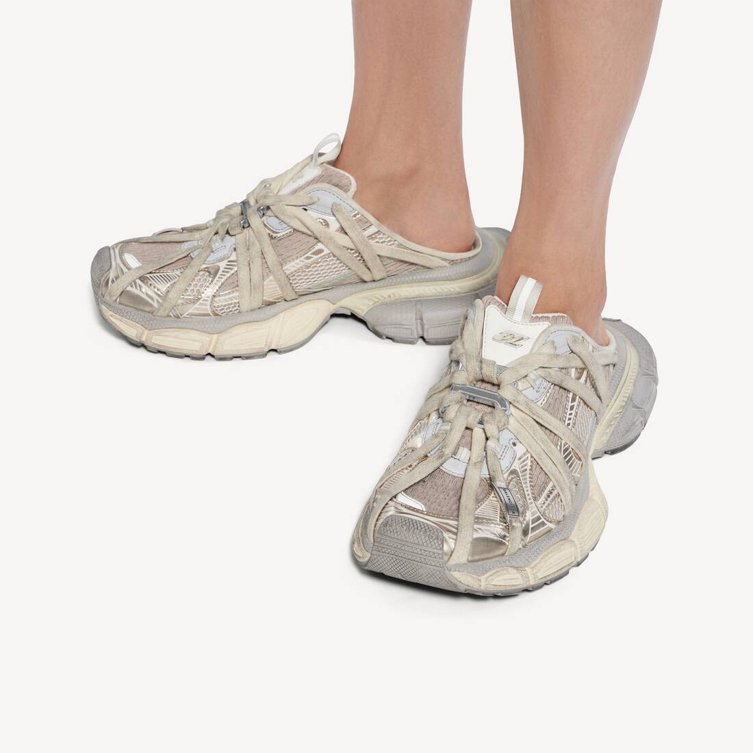 エッグシェル の ウィメンズ 3xl Extreme Laces ミュール | Balenciaga 日本 JA - Image 6