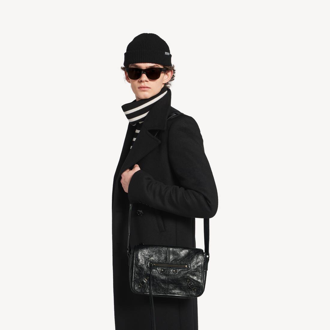 Bolso Mensajero Con Solapa Le City Peque&ntilde;o para Hombre en Negro | Balenciaga Espa&ntilde;a ES - Image 7