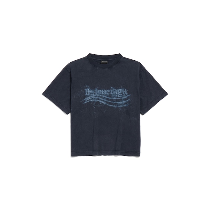 washed crayon political中号版型t恤