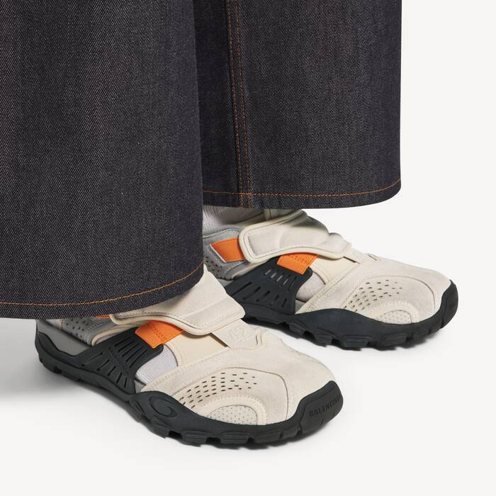Sneaker Sandale Hike pour Homme en Gris/beige/orange/noir - Homme | Balenciaga Belgique FR - Image 3