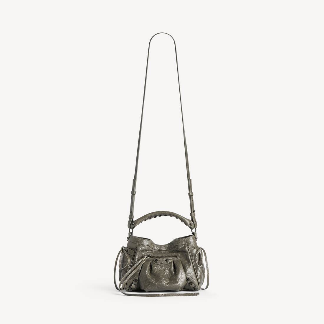 Bolso Cubo Le City Nano para Mujer en Verde Militar | Balenciaga Espa&ntilde;a ES - Image 4