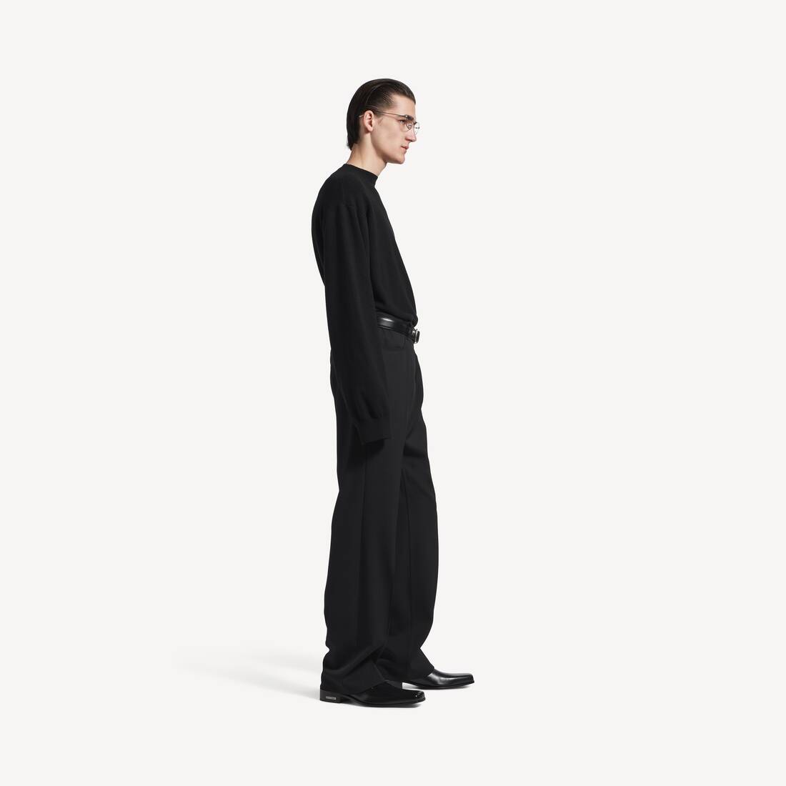 men's black dress sweater Classic Black Zipper Collar Men's Knitwear HolloMen
