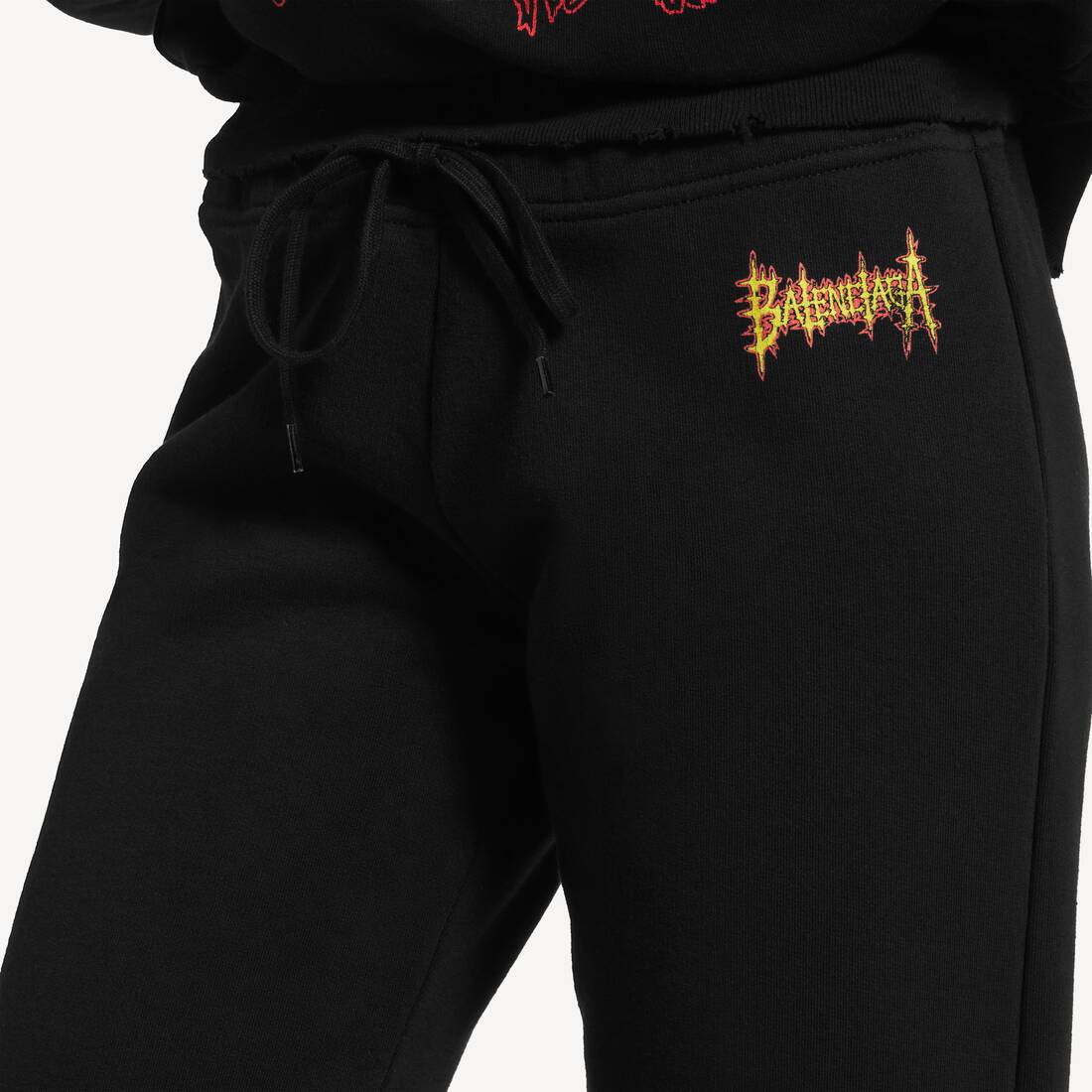 Pantaloni Da Jogging A Vita Bassa Balenciaga Sacr&eacute; Coeur da Donna in Nero | Balenciaga Italia IT - Image 6