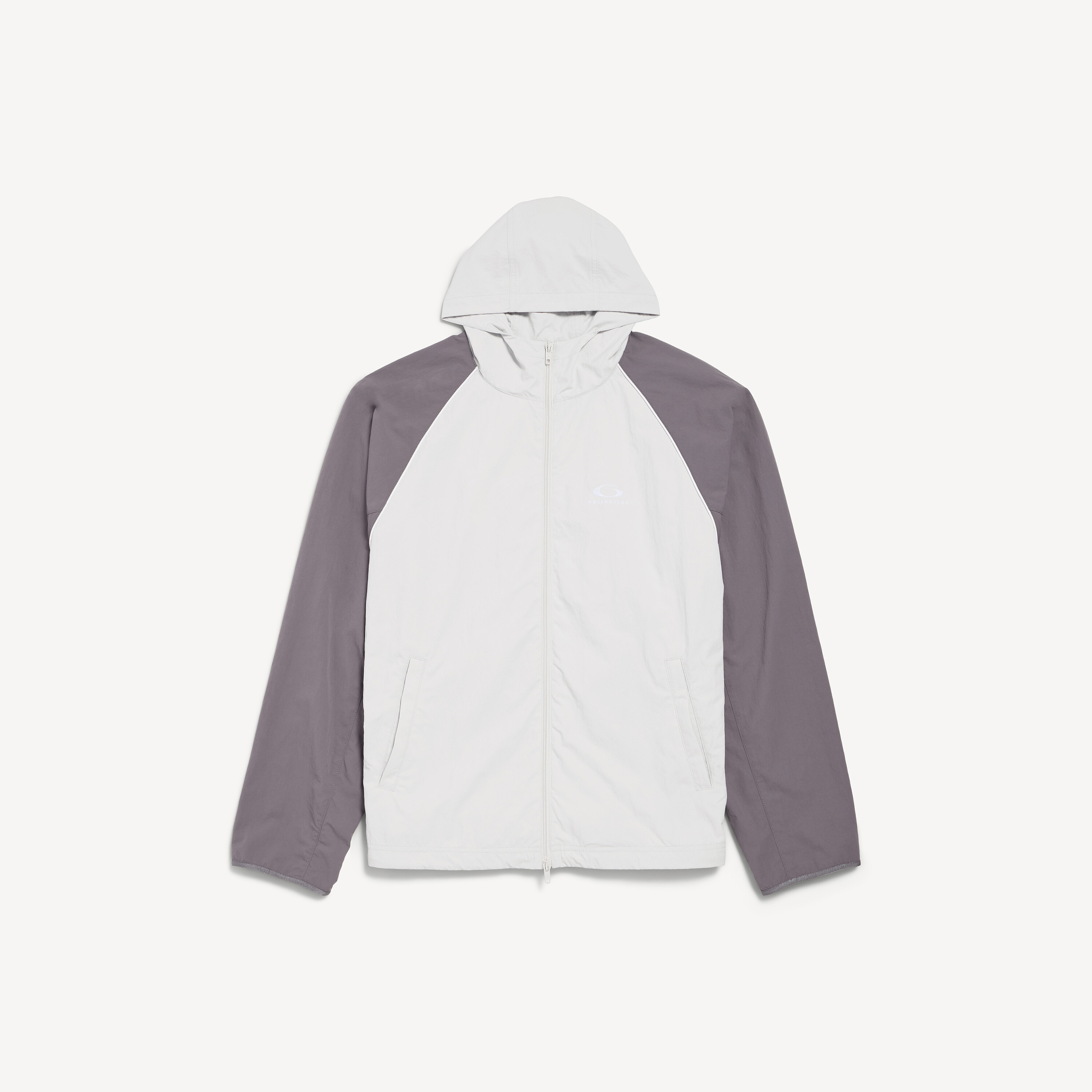Men's Technical Tracksuit Jacket in Light Grey
