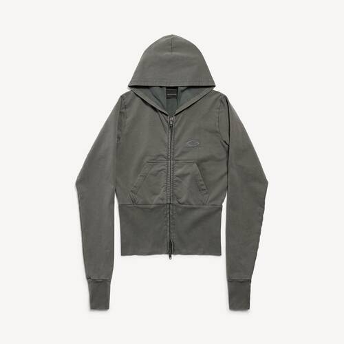 loop sports icon high rib zip-up hoodie