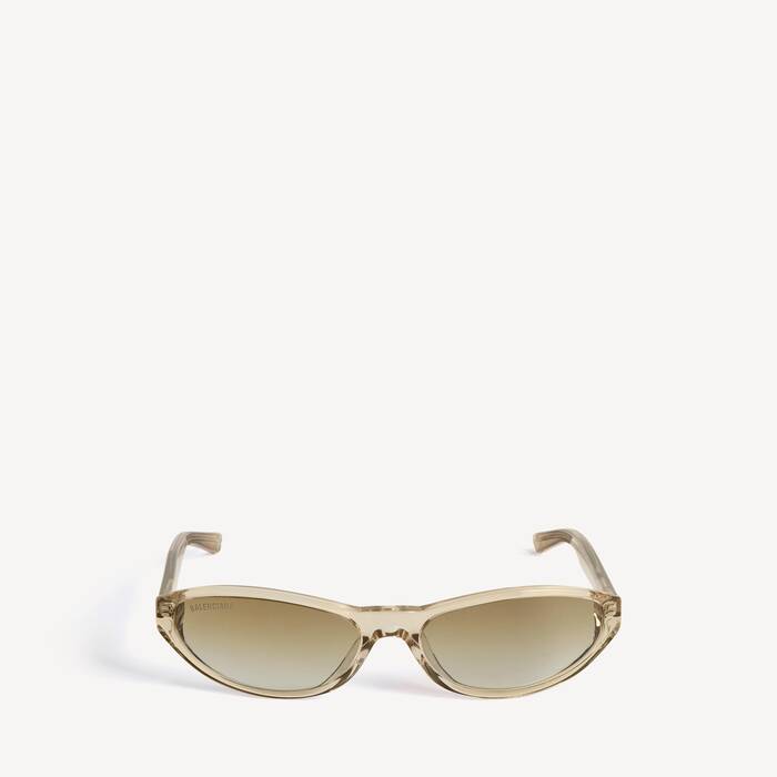 Occhiali Rotondi Neo in Beige Trasparente | Balenciaga Italia IT - Image 1