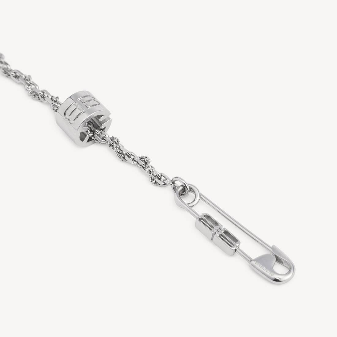 Collana Con Spilla Diy da Uomo in Argento | Balenciaga Italia IT - Image 3