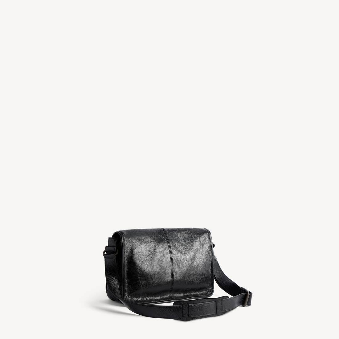Bolso Mensajero Con Solapa Le City Peque&ntilde;o para Hombre en Negro | Balenciaga Espa&ntilde;a ES - Image 3