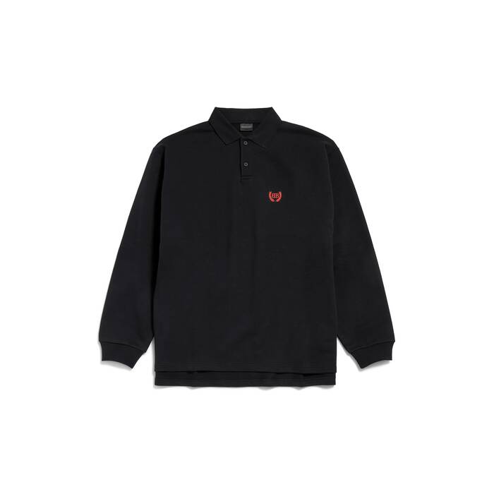 laurel classic long sleeve oversized polo