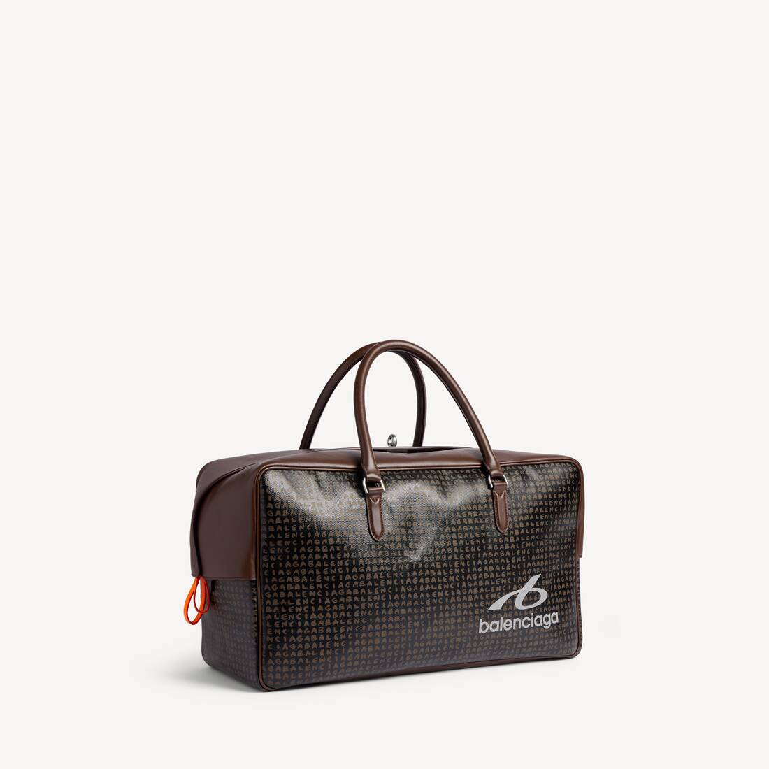 Sac Bowling Le 7 Grand pour Homme en Noir/marron | Balenciaga Belgique FR - Image 2