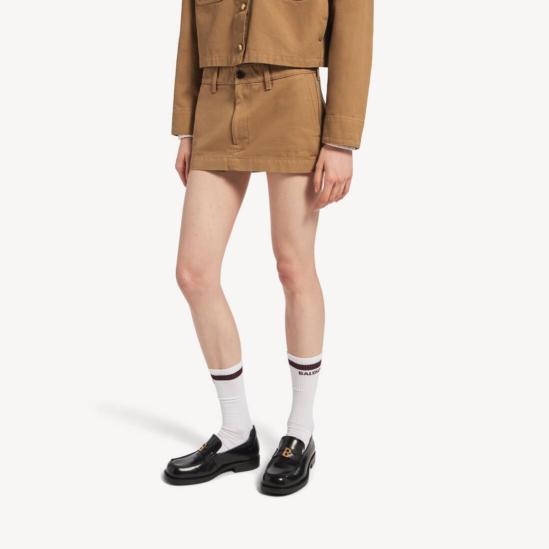 ベージュ の ウィメンズ ミニ コットンスカート | Balenciaga 日本 JA - Image 5