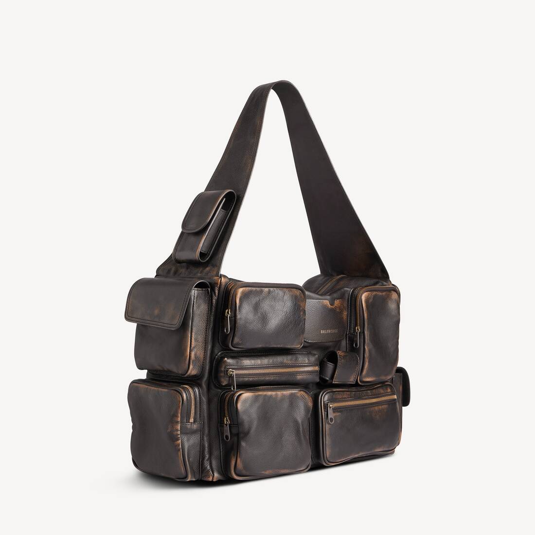 Men's Superbusy Sling Bag Large in Brown | Balenciaga Australia EN - Image 2