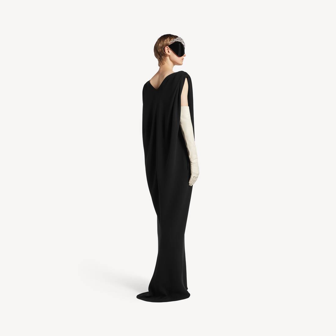 Women's Long Sack Dress in Black Women's Long Sack Dress in Black