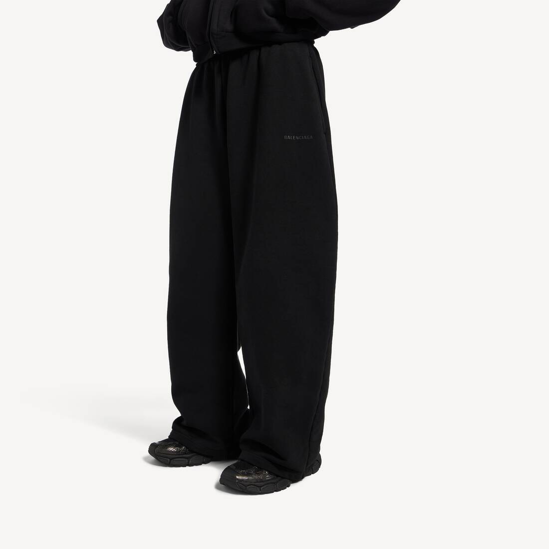 Pantaloni Da Tuta Barrel da Donna in Nero | Balenciaga Italia IT - Image 5